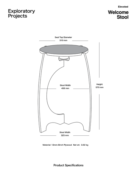 Welcome Stool Elevated - "ABYSS"