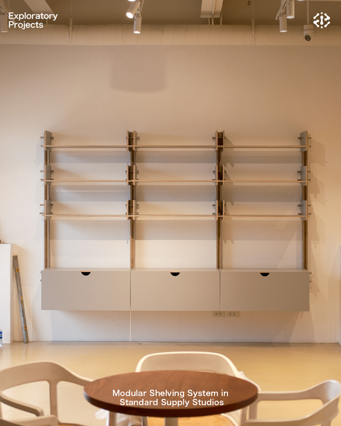 Modular Shelving System in Standard Supply Studios