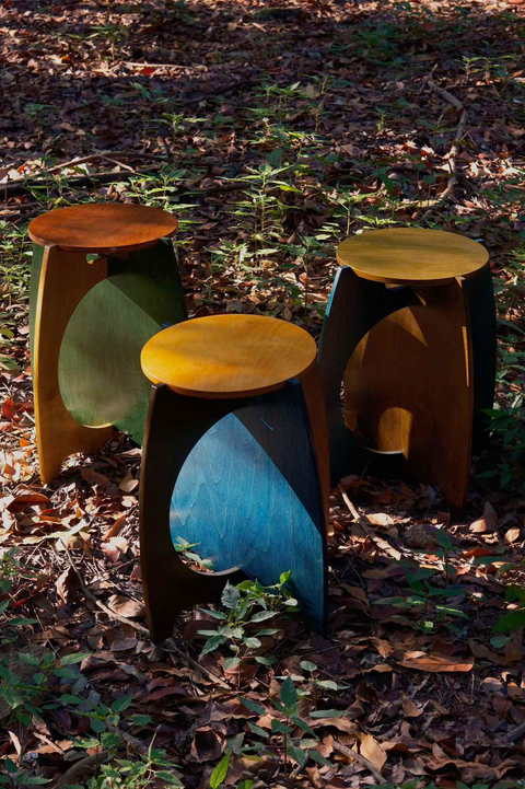 Standard Welcome Stool - "FOREST BIOME 2"