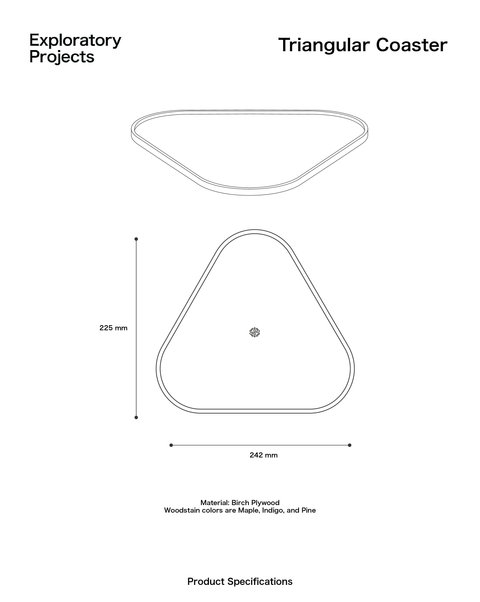 EP Triangular Tray - "INDIGO"